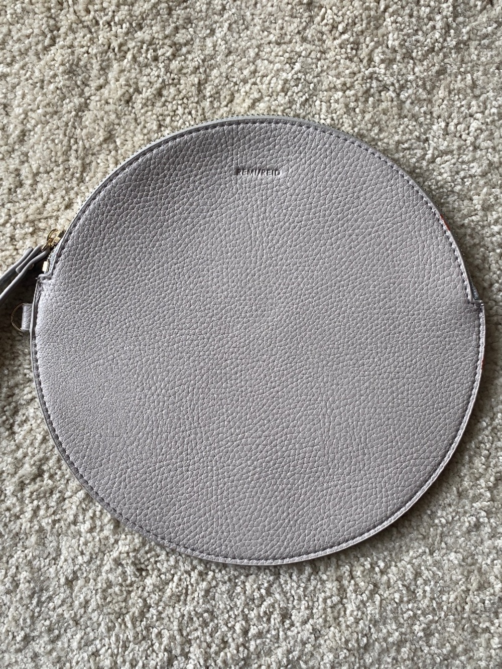 Remi/Reid Wristlet Bag/Clutch Purse-Grey Vegan Leather